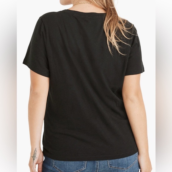 Madewell Black Whisper Cotton V-Neck Tee XXL - Picture 4 of 12